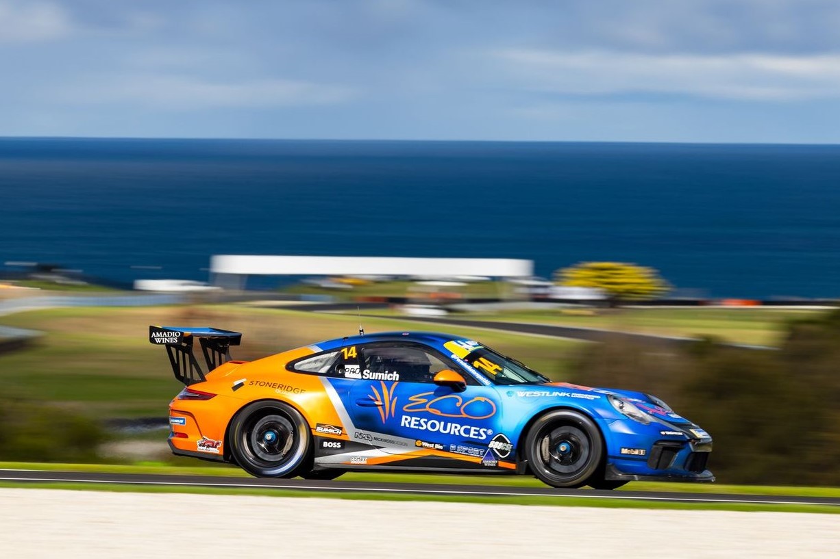 Caleb Sumich with McElrea Racing in the Porsche Michelin Sprint Challenge at Phillip Island 2024