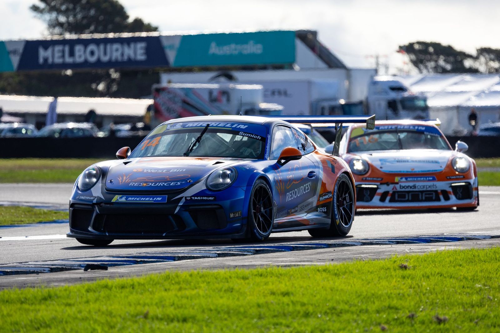Caleb Sumich with McElrea Racing in the Porsche Michelin Sprint Challenge at Phillip Island 2024