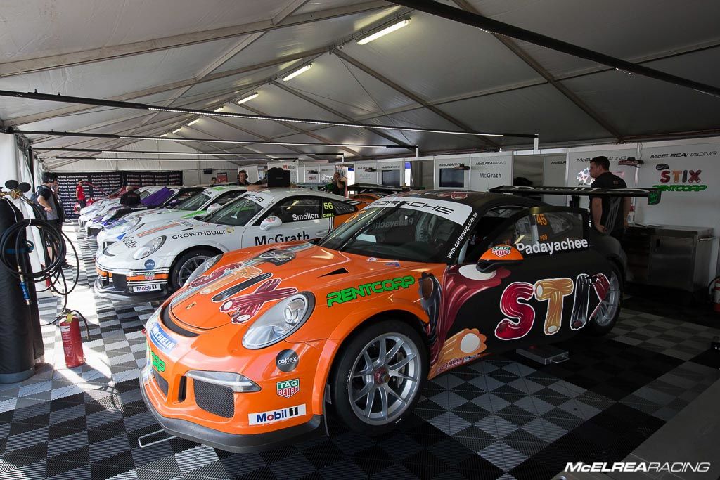 McElrea Racing at Darwin for the Porsche Carrera Cup
