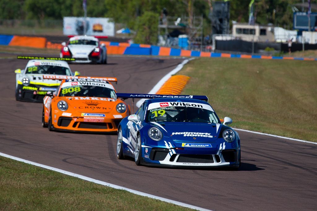 Anthony Gilbertson with McElrea Racing at the Porsche Carrera Cup Darwin Hidden Valley