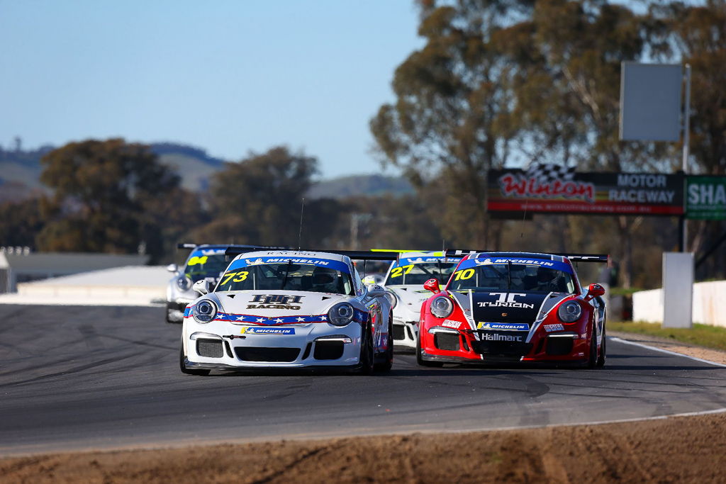 Michael Hovey with McElrea Racing at Winton for round 5 of the Porsche GT3 Cup Challenge