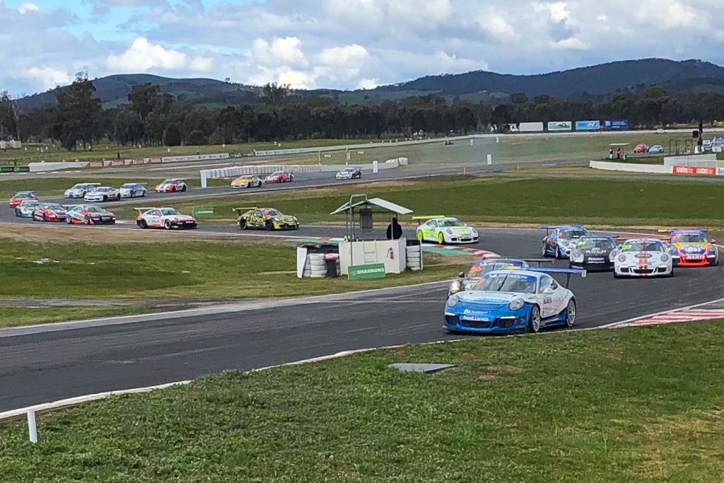 Jimmy Vernon with McElrea Racing at Winton for round 5 of the Porsche GT3 Cup Challenge
