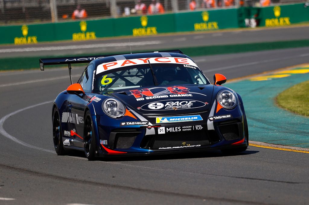 Tim Miles with McElrea Racing in the Porsche Carrera Cup at the Australian Grand Prix