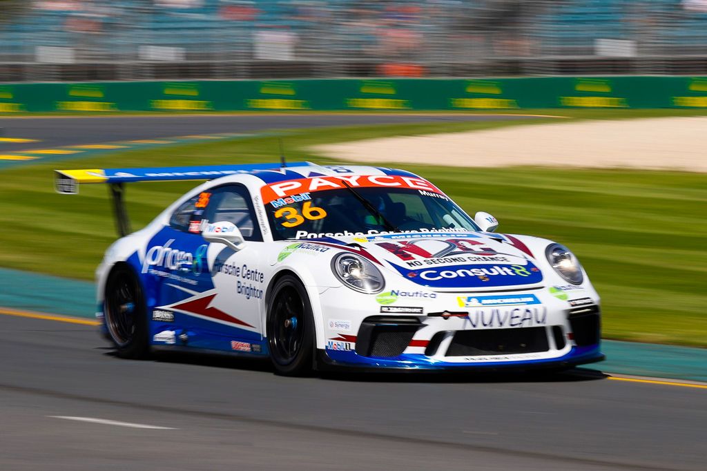 Cooper Murray with McElrea Racing in the Porsche Carrera Cup at the Australian Grand Prix