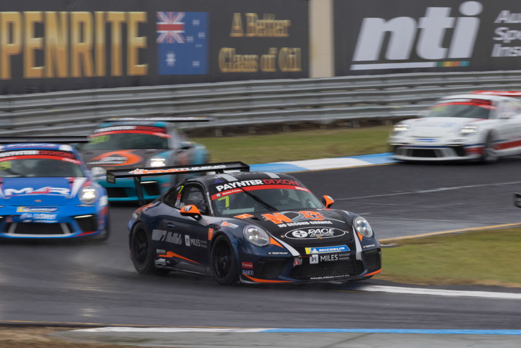 Tim Miles with McElrea Racing in the Porsche Carrera Cup at Sandown 2021