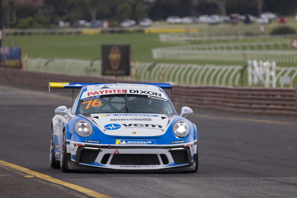 Christian Pancione with McElrea Racing in the Porsche Carrera Cup at Sandown 2021