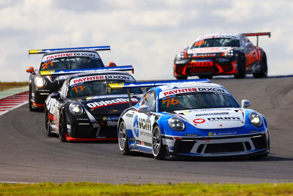 Christian Pancione with McElrea Racing in the Porsche Carrera Cup at The Bend 2021