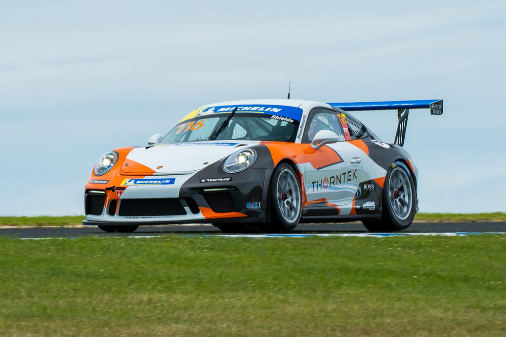 Aron Shields with McElrea Racing in the Michelin Sprint Challenge Round 6 at Phillip Island 2022