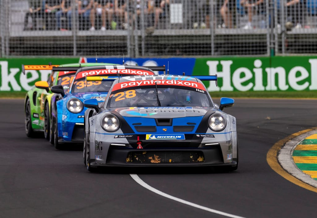 Bayley Hall with McElrea Racing in the Porsche Carrera Cup Australian Grand Prix 2022