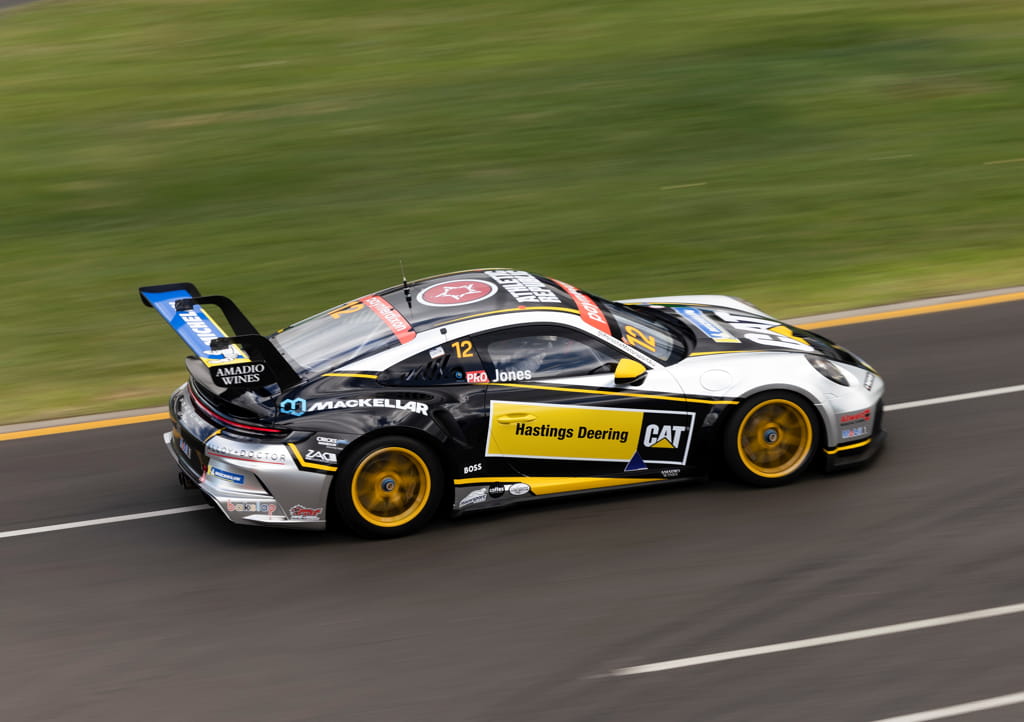 Harri Jones with McElrea Racing in the Porsche Carrera Cup Australian Grand Prix 2022