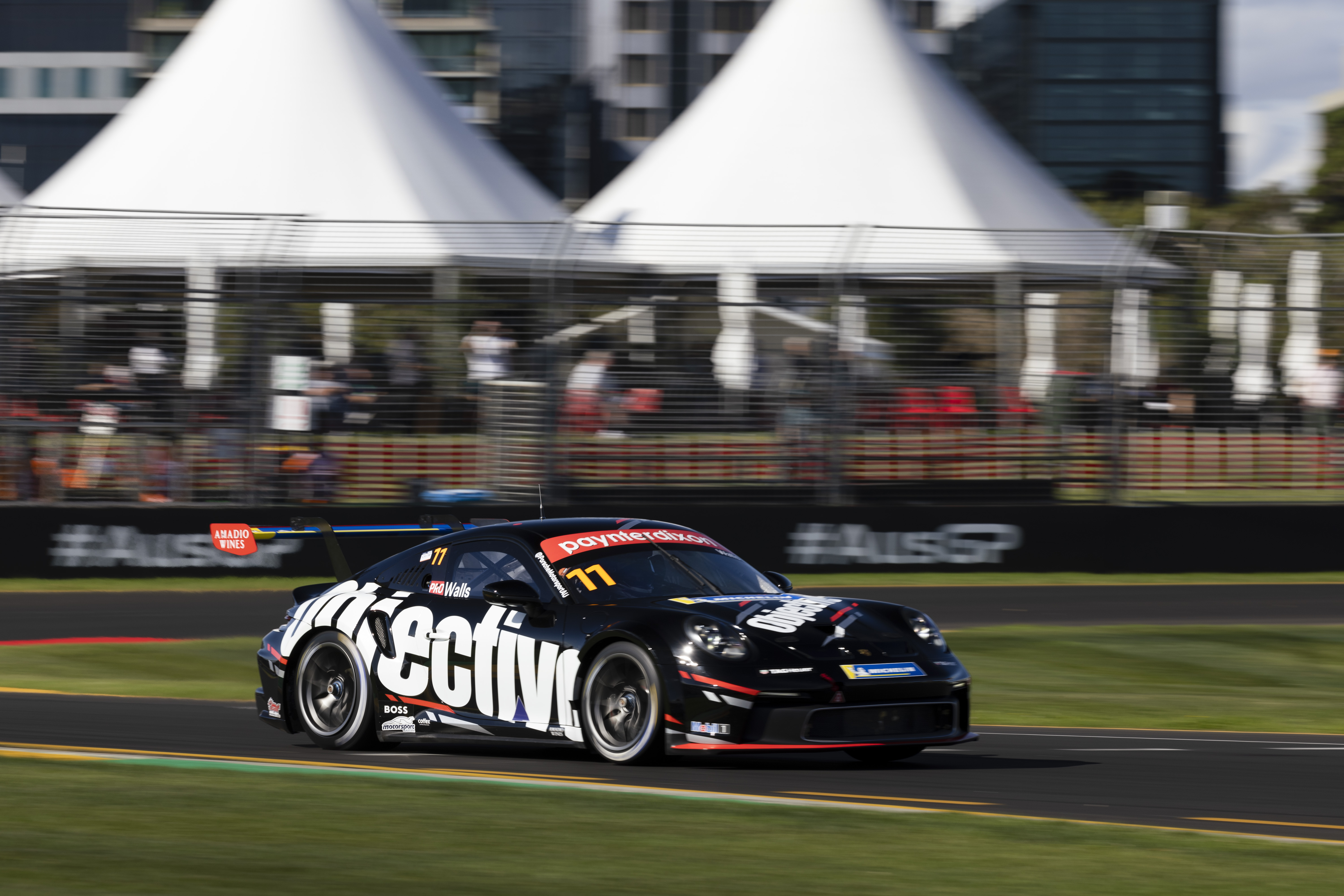 Jackson Walls with McElrea Racing in the Porsche Carrera Cup Australian Grand Prix 2022