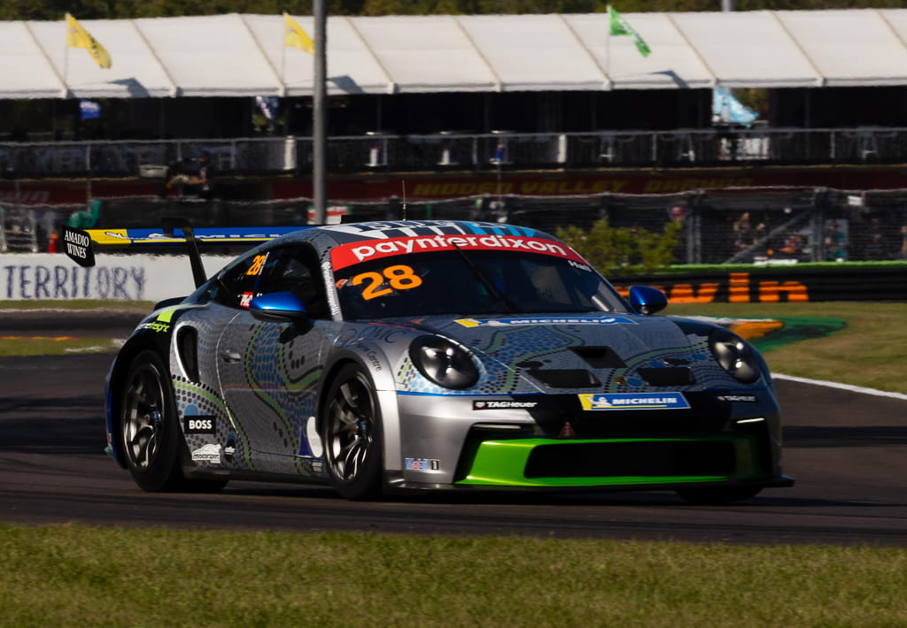 Bayley Hall with McElrea Racing in the Porsche Carrera Cup at Darwin 2022
