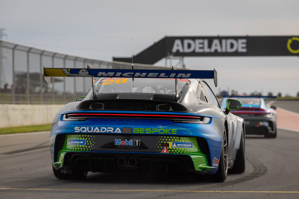 Bayley Hall with McElrea Racing in the Porsche Carrera Cup at The Bend South Australia 2022