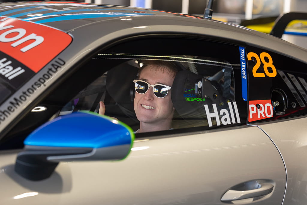 Bayley Hall with McElrea Racing in the Porsche Carrera Cup at The Bend South Australia 2022