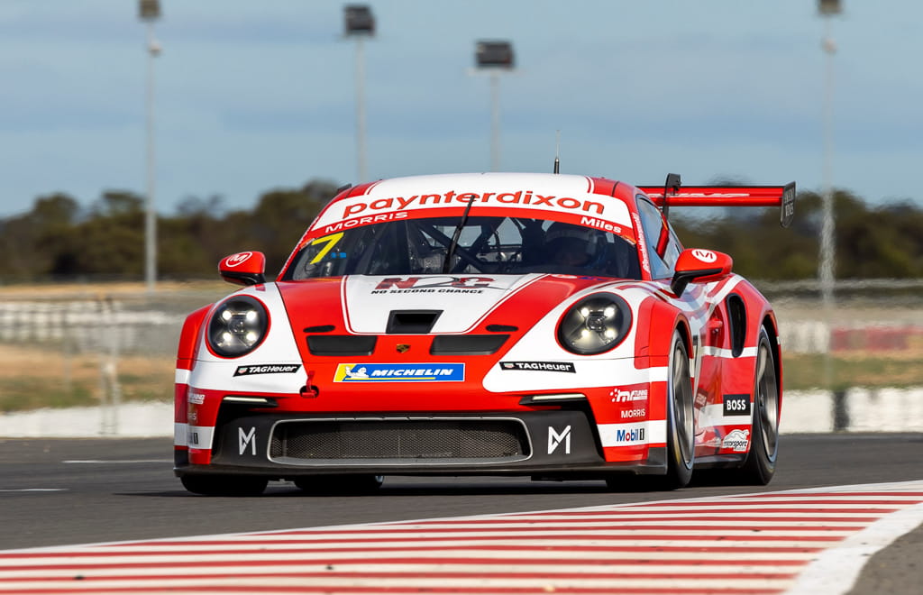 Tim Miles with McElrea Racing in the Porsche Carrera Cup at The Bend South Australia 2022
