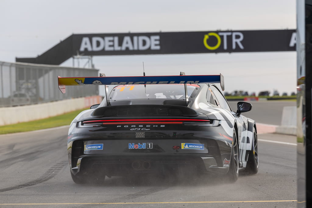 Jackson Walls with McElrea Racing in the Porsche Carrera Cup at The Bend South Australia 2022