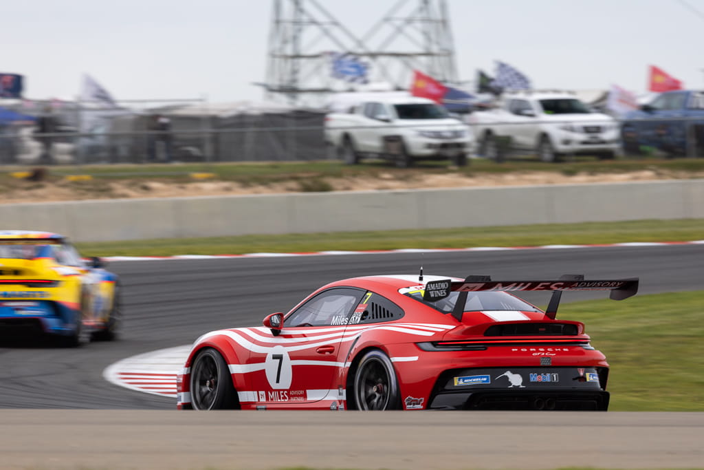 Tim Miles with McElrea Racing in the Porsche Carrera Cup at The Bend South Australia 2022