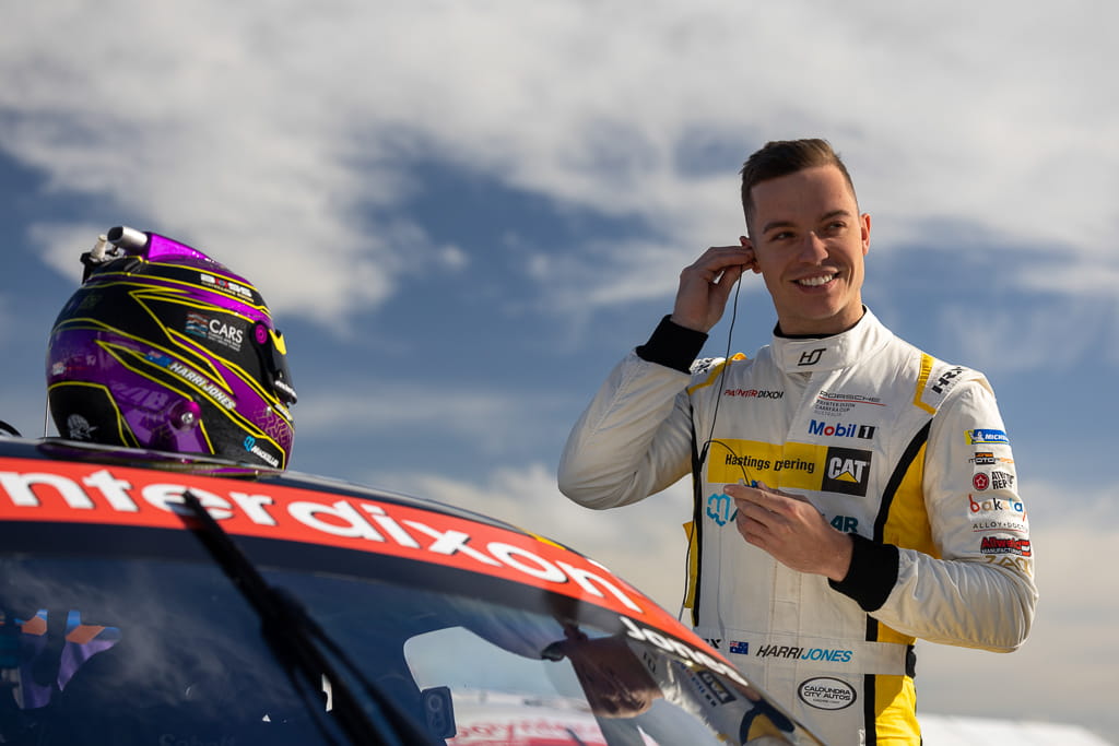 Harri Jones with McElrea Racing in the Porsche Carrera Cup at The Bend South Australia 2022
