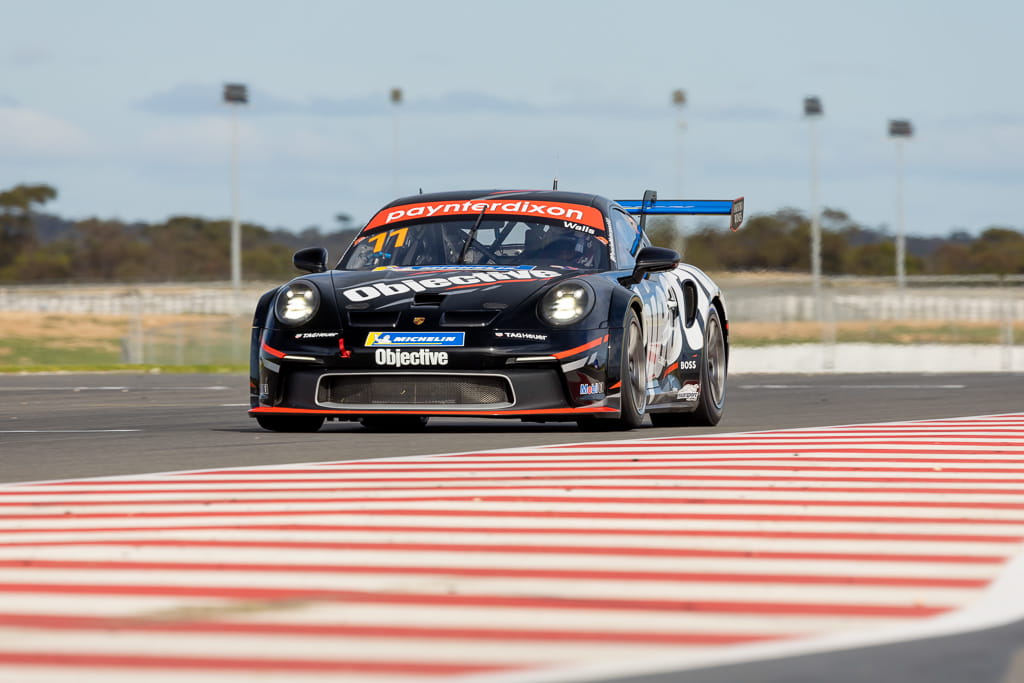 Jackson Walls with McElrea Racing in the Porsche Carrera Cup at The Bend South Australia 2022