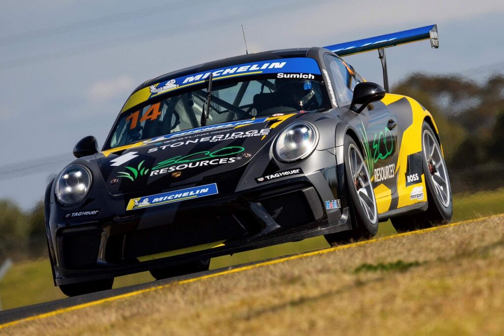 Caleb Sumich with McElrea Racing in the Michelin Sprint Challenge Round 3 at Sydney Motorsport Park 2023