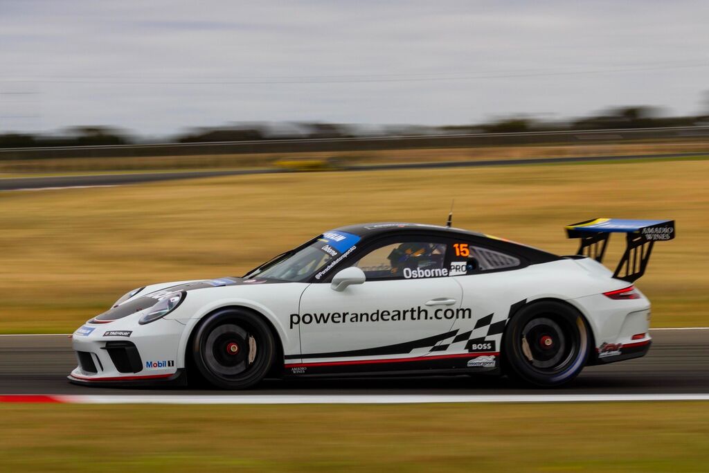 Clay Osborne with McElrea Racing in the Michelin Sprint Challenge Round 5 at The Bend in South Australia 2023
