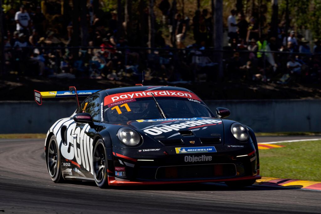 Jackson Walls with McElrea Racing in the Porsche Carrera Cup Australia at Hidden Valley Darwin 2023