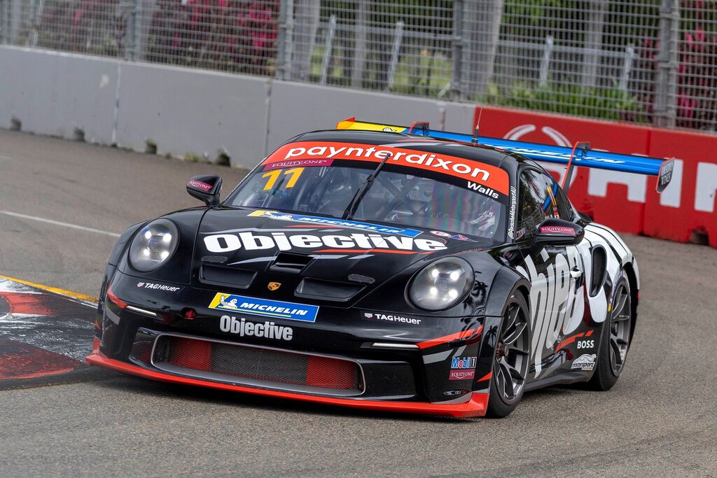 Jackson Walls with McElrea Racing in the Porsche Carrera Cup Australia at the Townsville 500 2023