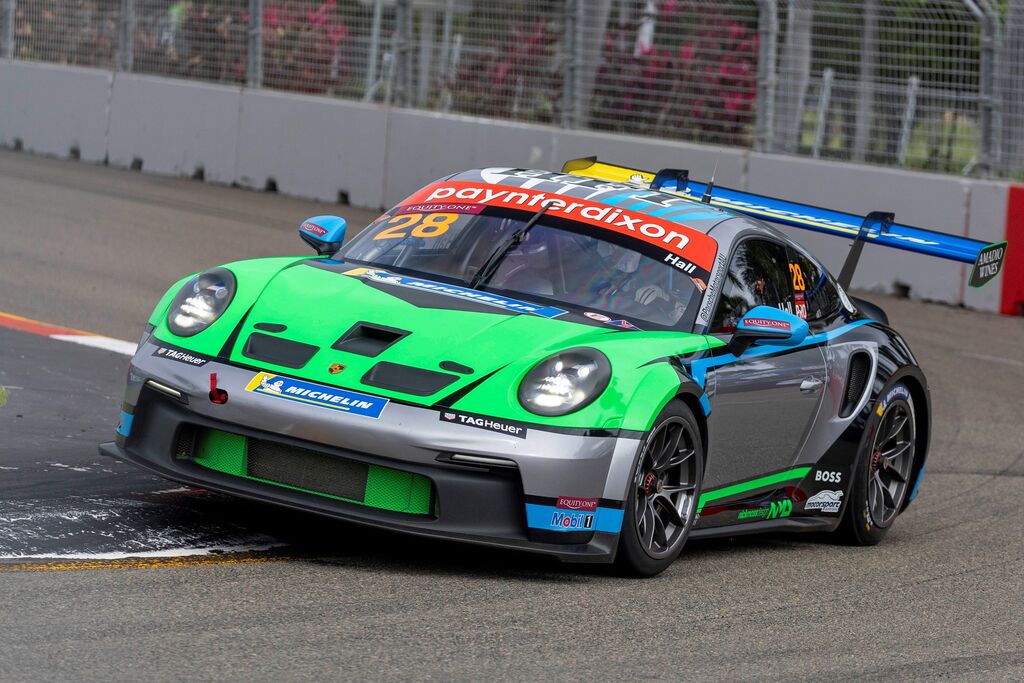 Bayley Hall with McElrea Racing in the Porsche Carrera Cup Australia at the Townsville 500 2023